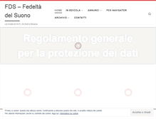 Tablet Screenshot of fedeltadelsuono.net